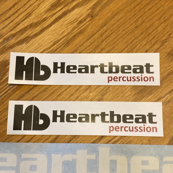 Heartbeat Percussion Sticker Decals - Picture 2 of 4
